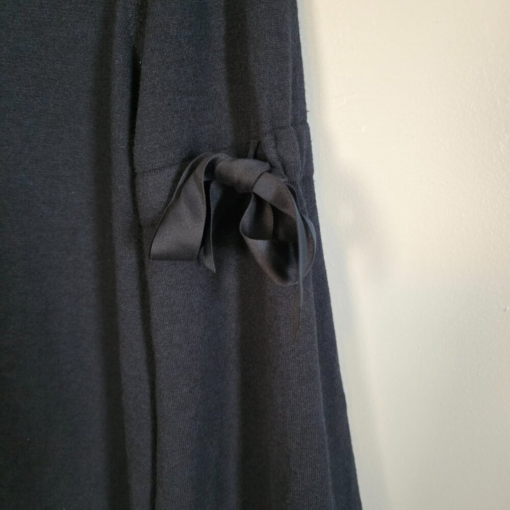 EUC Max Studio Navy Blue Dress with Arm Bow - Picture 4 of 5